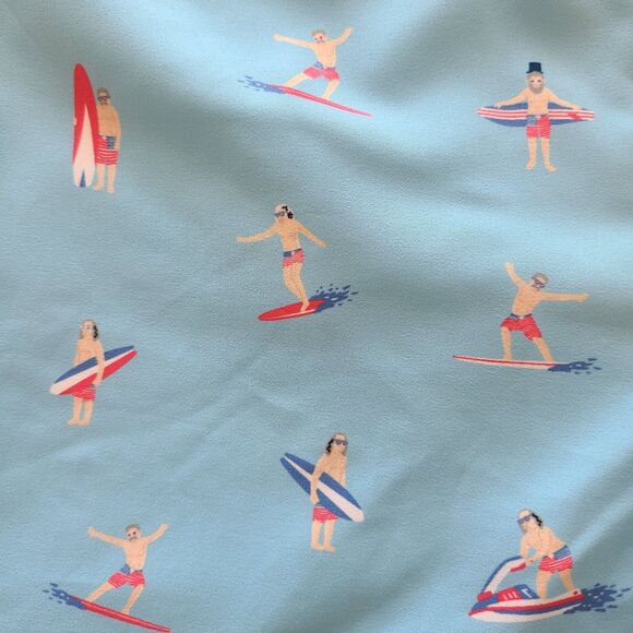 Chubbies Men's Blue Surfer Print Swim Trunks Board Shorts Size Medium - Picture 2 of 11